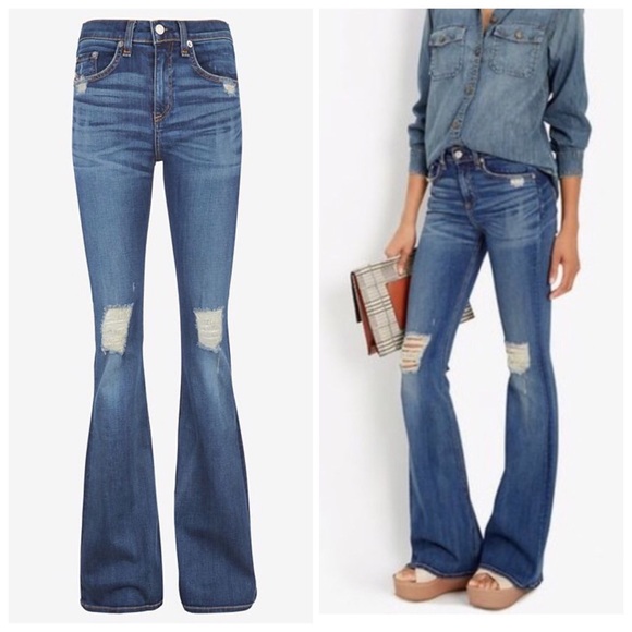 rag & bone Denim - Rag & Bone Beckett 10 Inch Bell Jeans